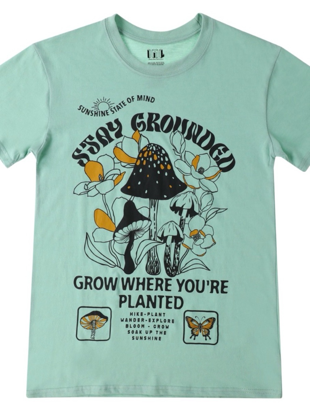 IML ISAAC MORRIS size LARGE Mint 'Stay Grounded' Graphic Tee